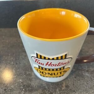 Tim Hortons Mug - Yellow and White